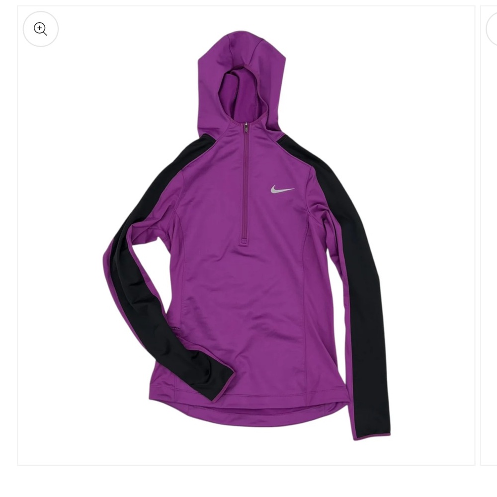 Nike Purple and Black Pullover Hoodie